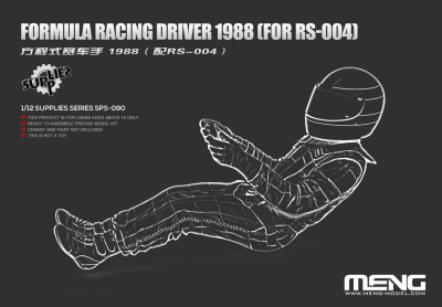 Formula Racing Driver 1988 For Meng RS-004 kit 1:12 - MENG