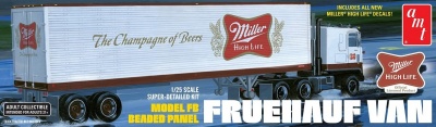 FRUEHAUF 40' SEMI TRAILER MILLER BEER 1/25 - AMT