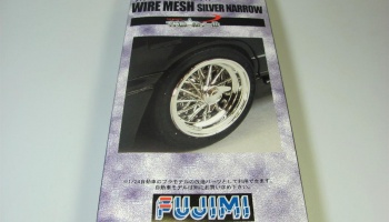 Wire Mesh Wheels & Tires Silver Narrow 17inch - Fujimi