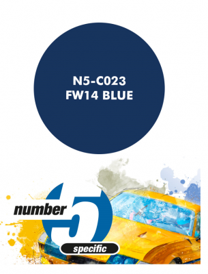 FW14 Blue  Paint for Airbrush 30 ml - Number 5
