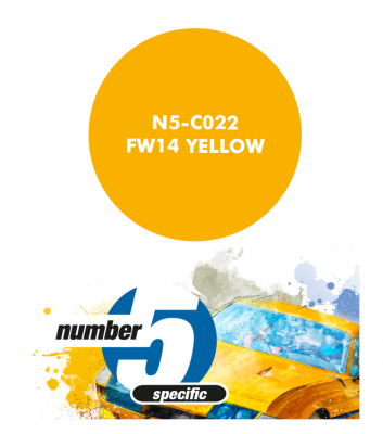 FW14 Yellow  Paint for Airbrush 30 ml - Number 5