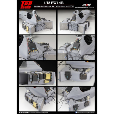 FW14B Super Detail-up Set 5 - Radiator and ECU 1/12  - Top Studio