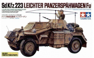 German Armored Car Sd.Kfz.223 w/Photo Etched Parts (1:35) - Tamiya