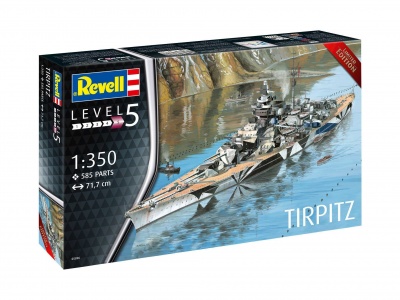 German Battleship WWII TIRPITZ (1:350) - Revell