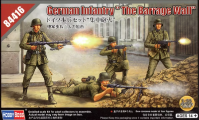 German Infantry " The Barrage Wall" 1/35 - Hobby Boss