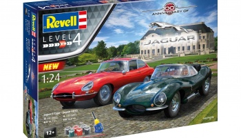 SLEVA - DISCOUNT - Gift-Set auta 05667 - "100 Years Jaguar" (1:24) - Revell