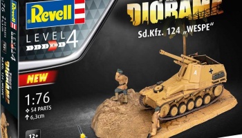 Gift-Set diorama 03334 - Sd.Kfz. 124 Wespe (1:76) - Revell