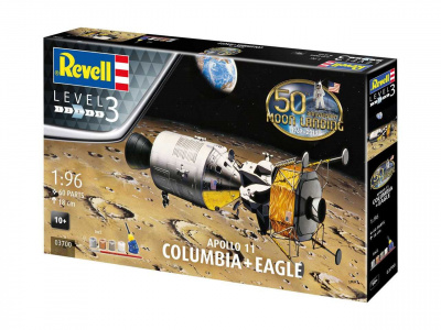 Gift-Set 03700 - Apollo 11 "Columbia" & "Eagle" (50 Years Moon Landing) (1:96) - Revell