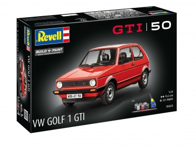 Gift-Set auto 05623 - Golf 1 GTi (50th Anniversary) (1:24) - Revell