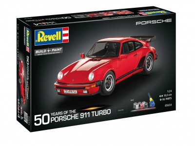 Gift-Set auto 05634 - Porsche 911 Turbo (50th Anniversary) (1:24) - Revell