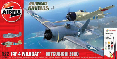 Gift Set - Grumman F-4F4 Wildcat & Mitsubishi Zero Dogfight Double (1:72) - Airfix