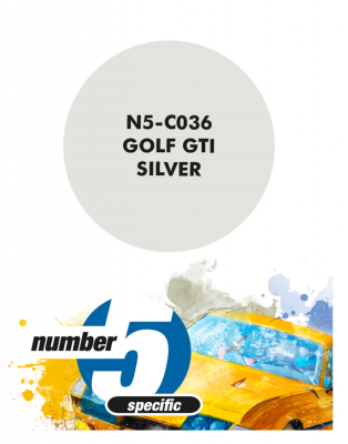 Golf Gti Silver Paint for Airbrush 30 ml - Number 5