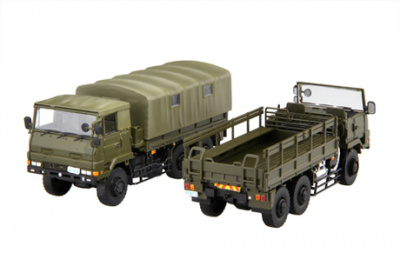 Ground Self-Defense Force 3 1/2t truck (2-car set) 1:72 - Fujimi