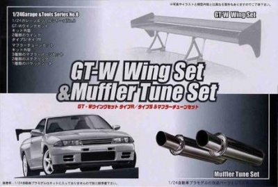 GT-W Wing Set & Muffler Tune Set 1/24 - Fujimi