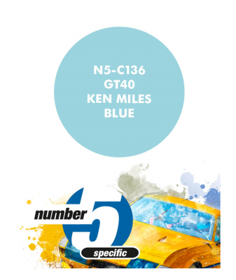 GT40 Ken Miles Blue  Paint for Airbrush 30 ml - Number 5