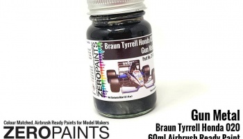 Gun Metal Paint for Braun Tyrrell Honda 020 60ml - Zero Paints