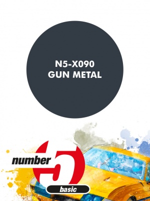 Gun Metal Metallic Paint for airbrush 30ml - Number Five