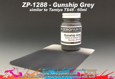 Gunship Grey (Similar to Tamiya TS48) - Zero Paints