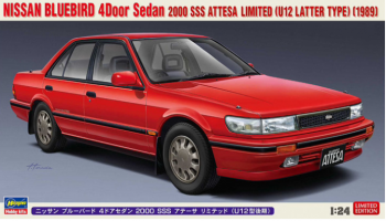 Nissan Bluebird 4Door Sedan SSS Attesa Limited (U12 Latter Type) (1989) 1/24 - Hasegawa