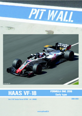 HAAS VF-18 DECAL ONLY  - PitWall