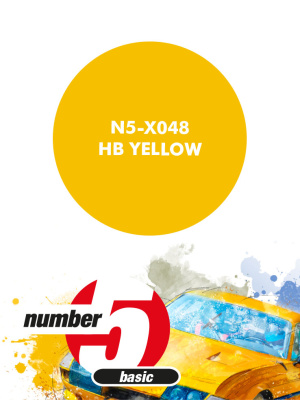 HB Yellow Paint for airbrush 30ml - Number Five