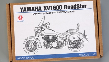 Yamaha XV1600 Roadstar Custom 1/12 For Tamiya 14135（PE+Metal parts) - Hobby Design