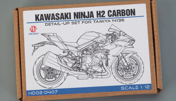 Kawasaki Ninja H2 Carbon 1/12 Detail-up Set For Tamiya 14136 - Hobby Design