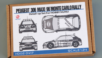 Peugeot 306 Maxi 96' Monte Carlo Rally Detail-UP Set For Hobby NUNU 1/24 - Hobby Design