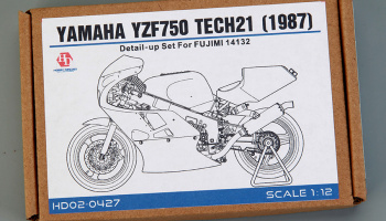 Yamaha YZF750 TECH21(1987) Detail-up Set For F (14132) 1/12 - Hobby Design