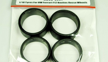 Tyres 1/18 For HW Ferrari F12 Novitec Rosso Wheels - Hobby Design
