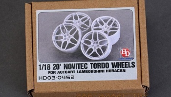 20' Novitec Torado Wheels ( For Autoart Lamborghini Huracan) 1/18 - Hobby Design