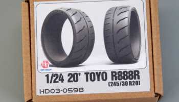 20' Toyo R888R (245/30 R20) Tires 1/24 - Hobby Design