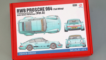 RWB Porsche 964 (Tail Wing) (Ver.A)  Full Detail Kit 1/24 - Hobby Design
