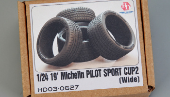 19' Michelin Pilot Sport Cup 2 Tires (Wide) 1/24 - Hobby Design
