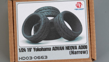 19' Yokohama Advan Neova AD09 Tires (Narrow) 1/24 - Hobby Design