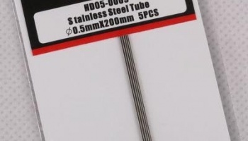 Trubice z nerezové oceli Stainless Steel Tube 0.5mm*200mm - Hobby Design