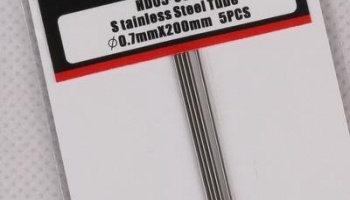 Trubice z nerezové oceli Stainless Steel Tube 0.7mm*200mm - Hobby Design