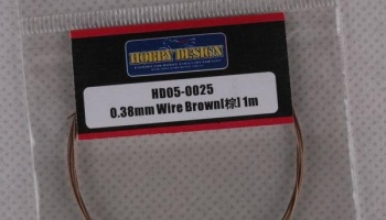 Drát 0.38mm Wire (Brown) 1m - Hobby Design