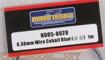 Drát 0.38mm Wire (Cobalt Blue) 1m - Hobby Design