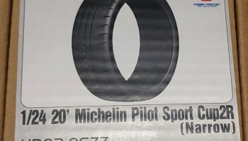 20' Michelin Pilot Sport Cup2-R Tires（Narrow) 1/24 - Hobby Design