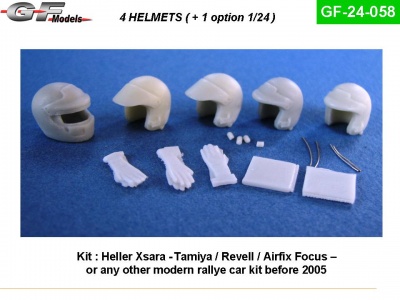 Helmets + Hans WRC 2005 1:24 - GF Models