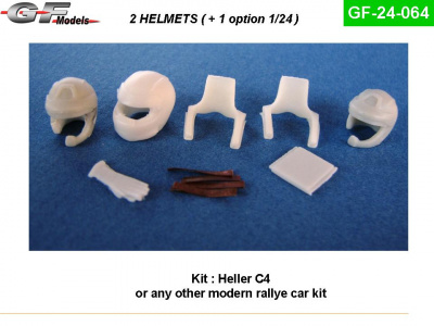 Helmets + Hans WRC C4 1:24 - GF Models