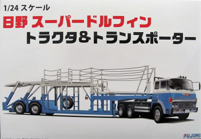 Hino Super Dolphin Tractor + Car Transporter - Fujimi