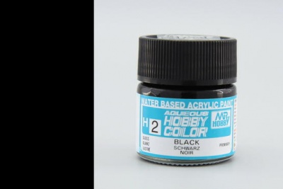 Hobby Color H 002 - Black Gloss 10ml - Gunze