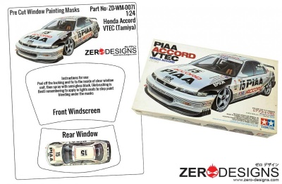 Honda Accord Pre Cut Window Painting Masks (Tamiya) - Zero Paints