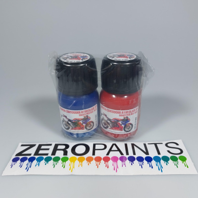 Honda CBR1000RR-R Fireblade SP Grand Prix Red/Blue Paints - 2x30ml - Zero Paints