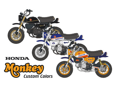 Honda Monkey 125 Custom Colors - Blue Stuff