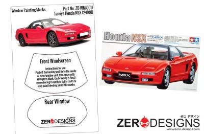 Honda NSX Window Painting Masks (Tamiya 24100) - Zero Paints