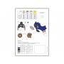 HONDA NXR 750 Paris-Dakar 1986 Decals 1/12 - Blue Stuff