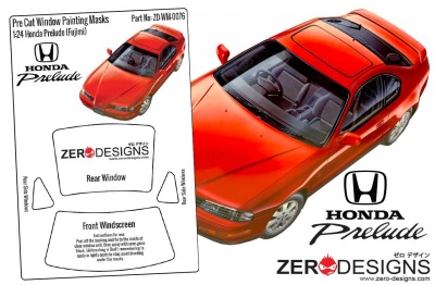 Honda Prelude Pre Cut Window Painting Masks (Fujimi) - Zero Paints